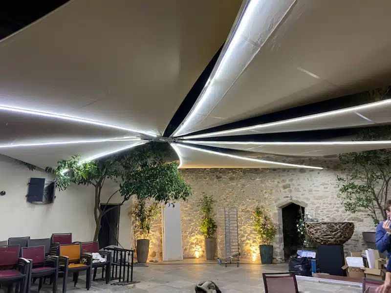 voile ombrage restaurant